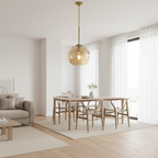 Solara Nordic Spherical Glass Pendant Light