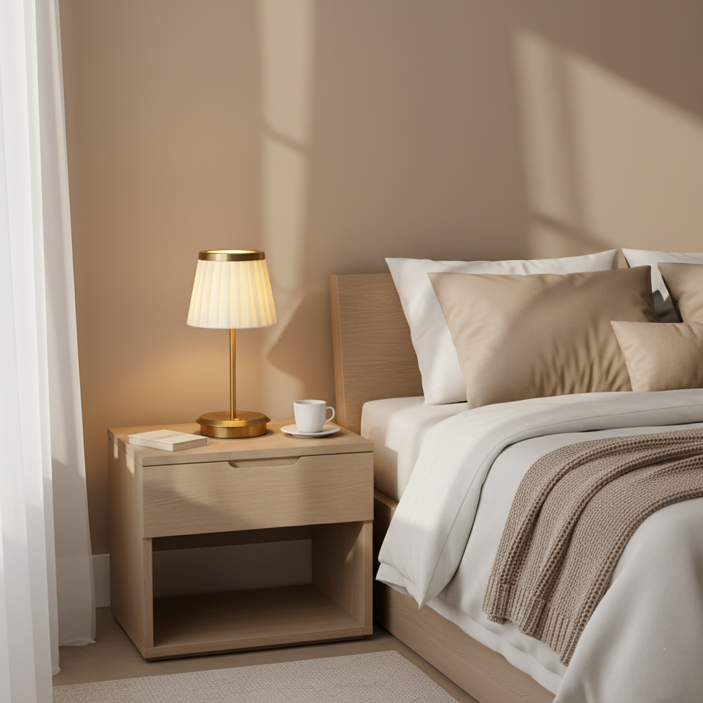 Classic Wireless Elegance Fabric Table Lamp