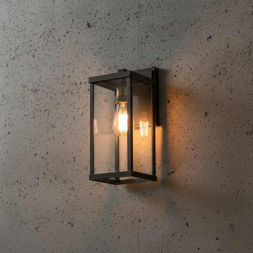 Retro Radenko Glass Outdoor Wall Light