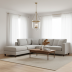 Lowie Retro Brass Glass Pendant Light