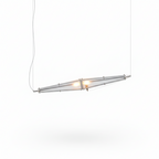 Arco Modern Linear Glass Cone Pendant Light