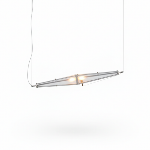 Arco Modern Linear Glass Cone Pendant Light