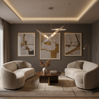 Arco Modern Linear Glass Cone Pendant Light