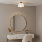 Lustra Pleated Retro Brass Acrylic Ceiling Light