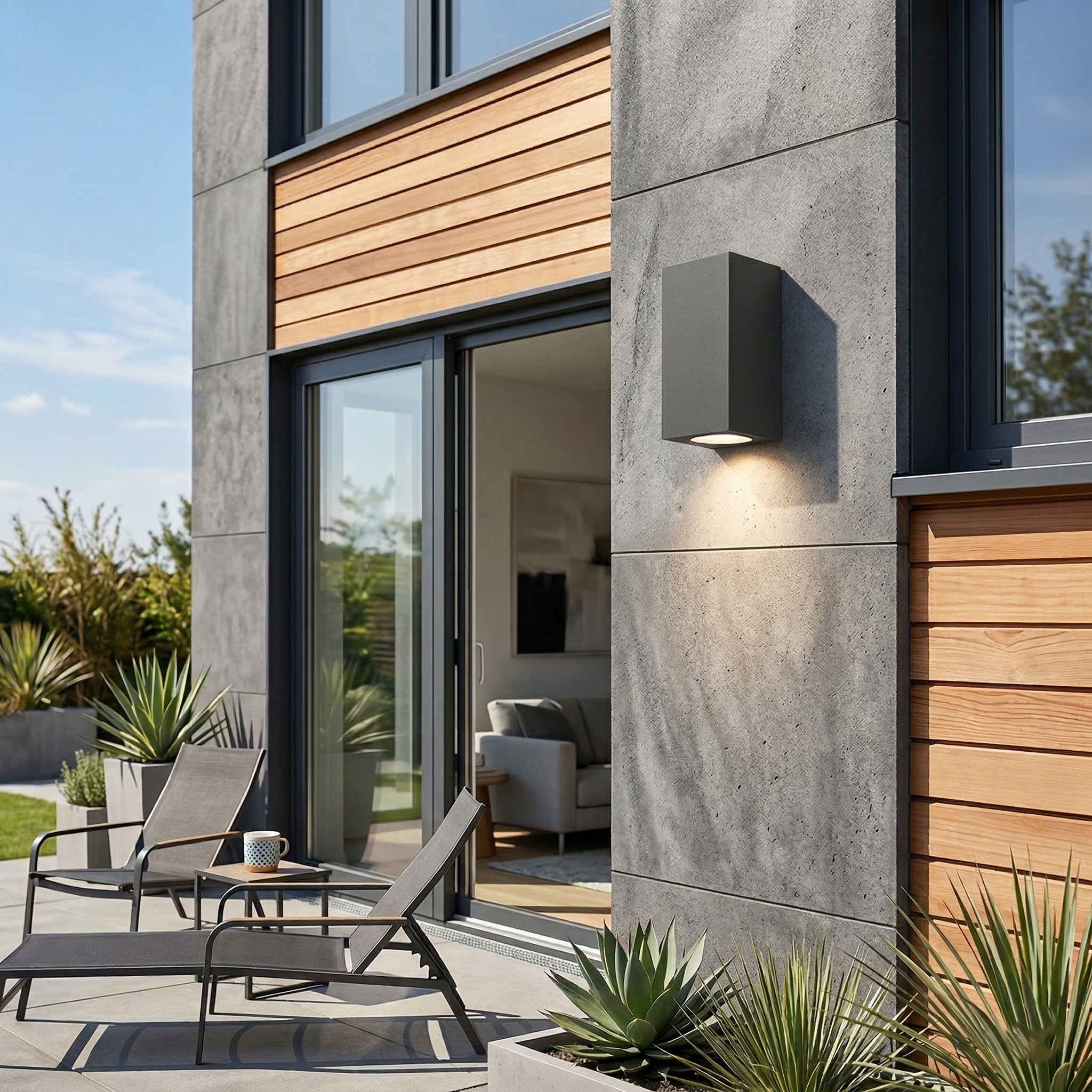 Kael Modern Waterproof Metal Outdoor Wall Light