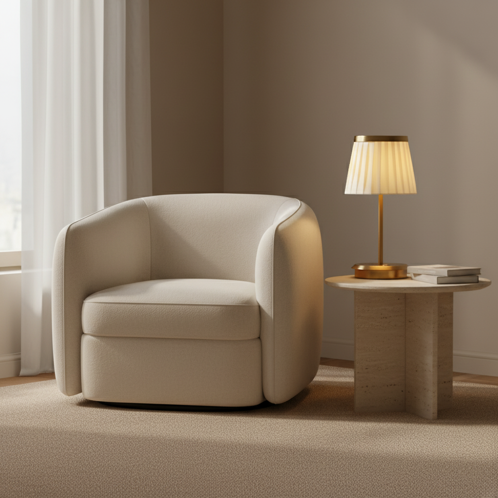 Classic Wireless Elegance Fabric Table Lamp
