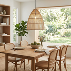 Runa Boho Rattan Pendant Light