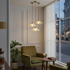 Aurelia Retro Crystal Glass Ceiling Lamp