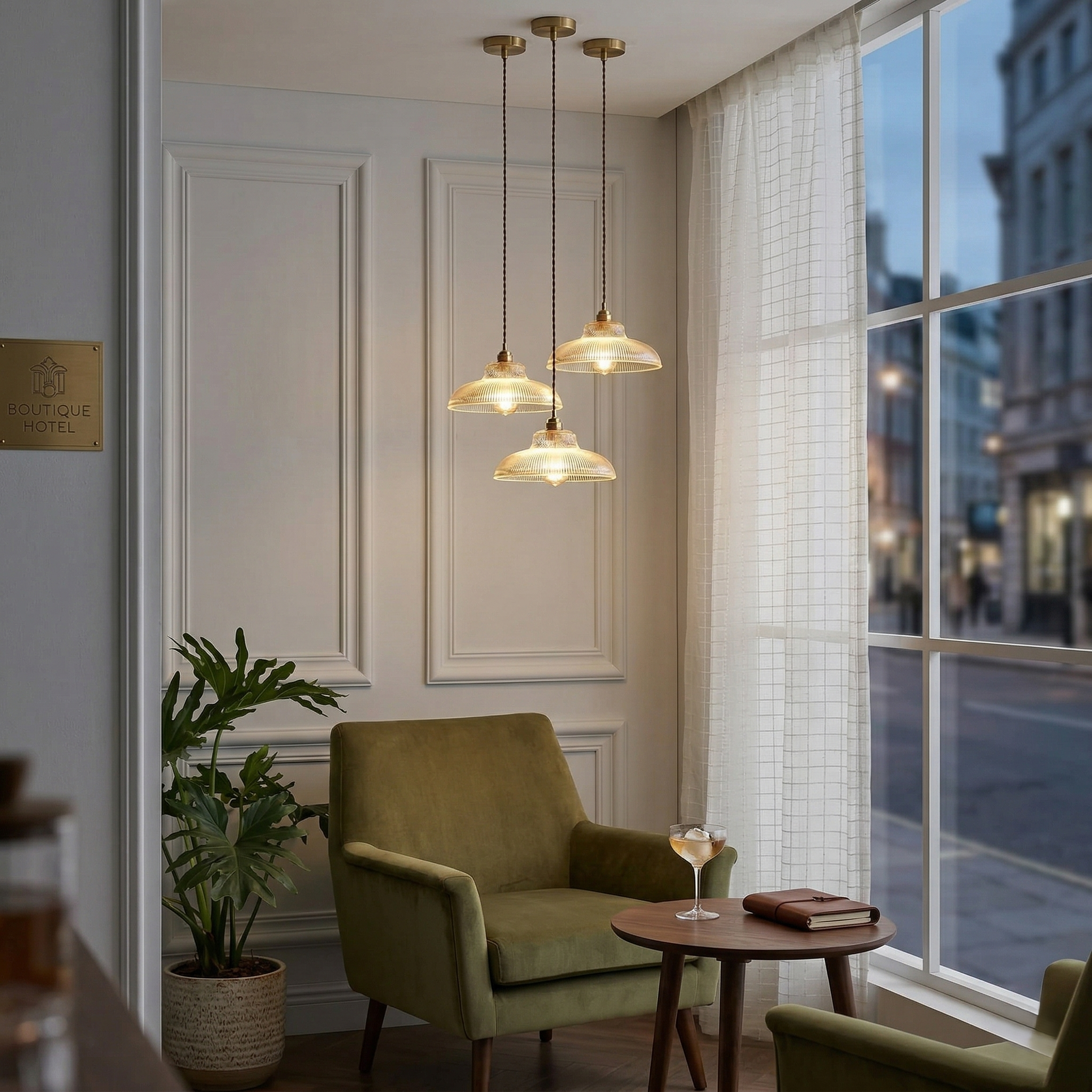 Aurelia Retro Crystal Glass Ceiling Lamp