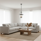 Lowie Retro Brass Glass Pendant Light