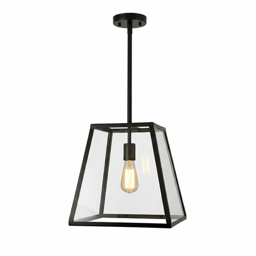 Arlo Retro Industrial Glass Pendant Light