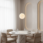 Lunar Glow Modern Glass Pendant Light