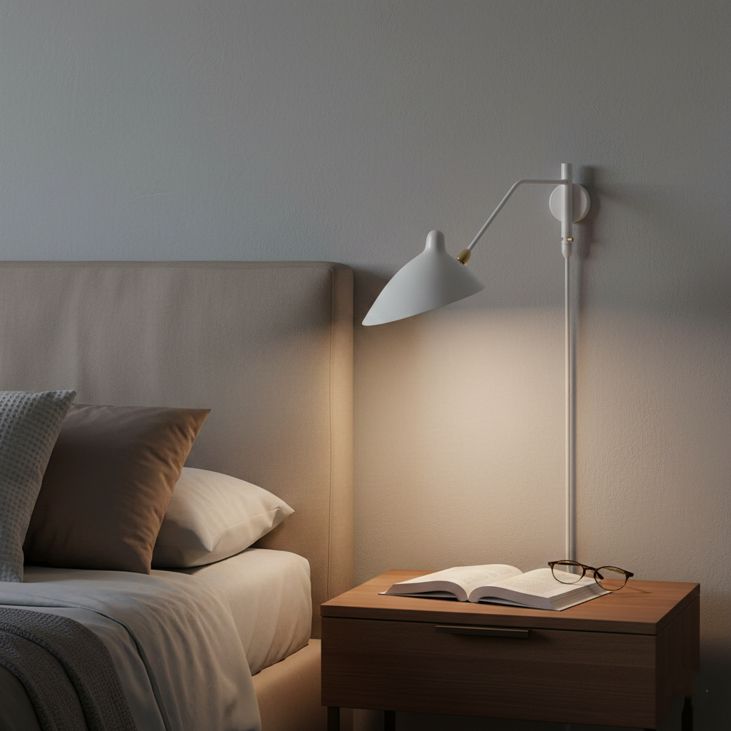 Duckbill Adjustable Bedside Arm Wall Light