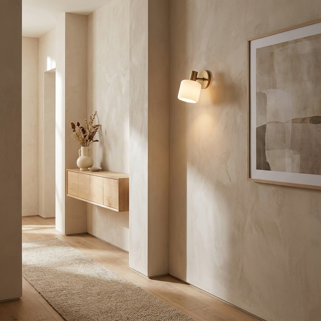 Arden Ivory Modern Porcelain Wall Light
