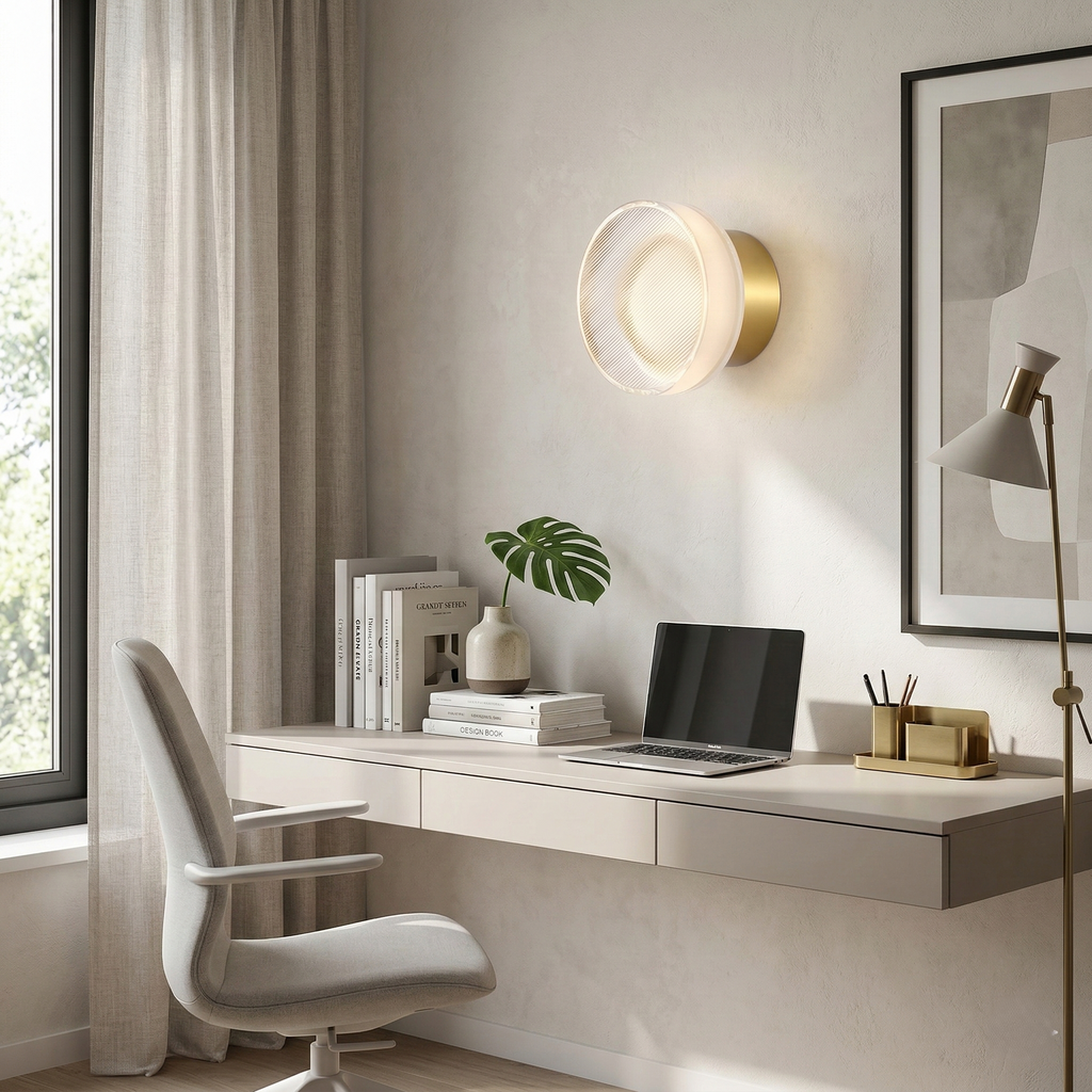 Aurel Nordic Frosted Acrylic Wall Lamp