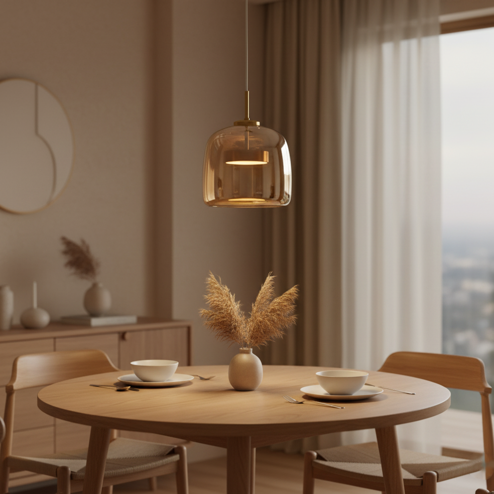 Retro Hailie Modern Glass LED Pendant Light