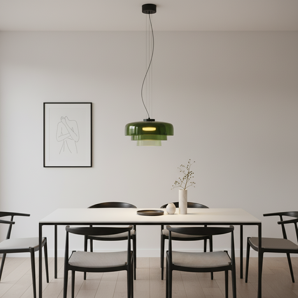 Nordic Celestial Glass Pendant Light
