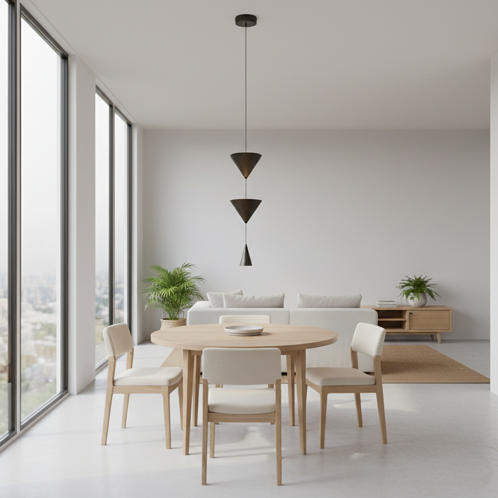 Arvelo Conical Minimalist Metal Pendant Light