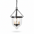 Lowie Retro Brass Glass Pendant Light