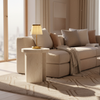 Classic Wireless Elegance Fabric Table Lamp