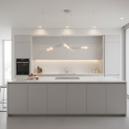 Arco Modern Linear Glass Cone Pendant Light