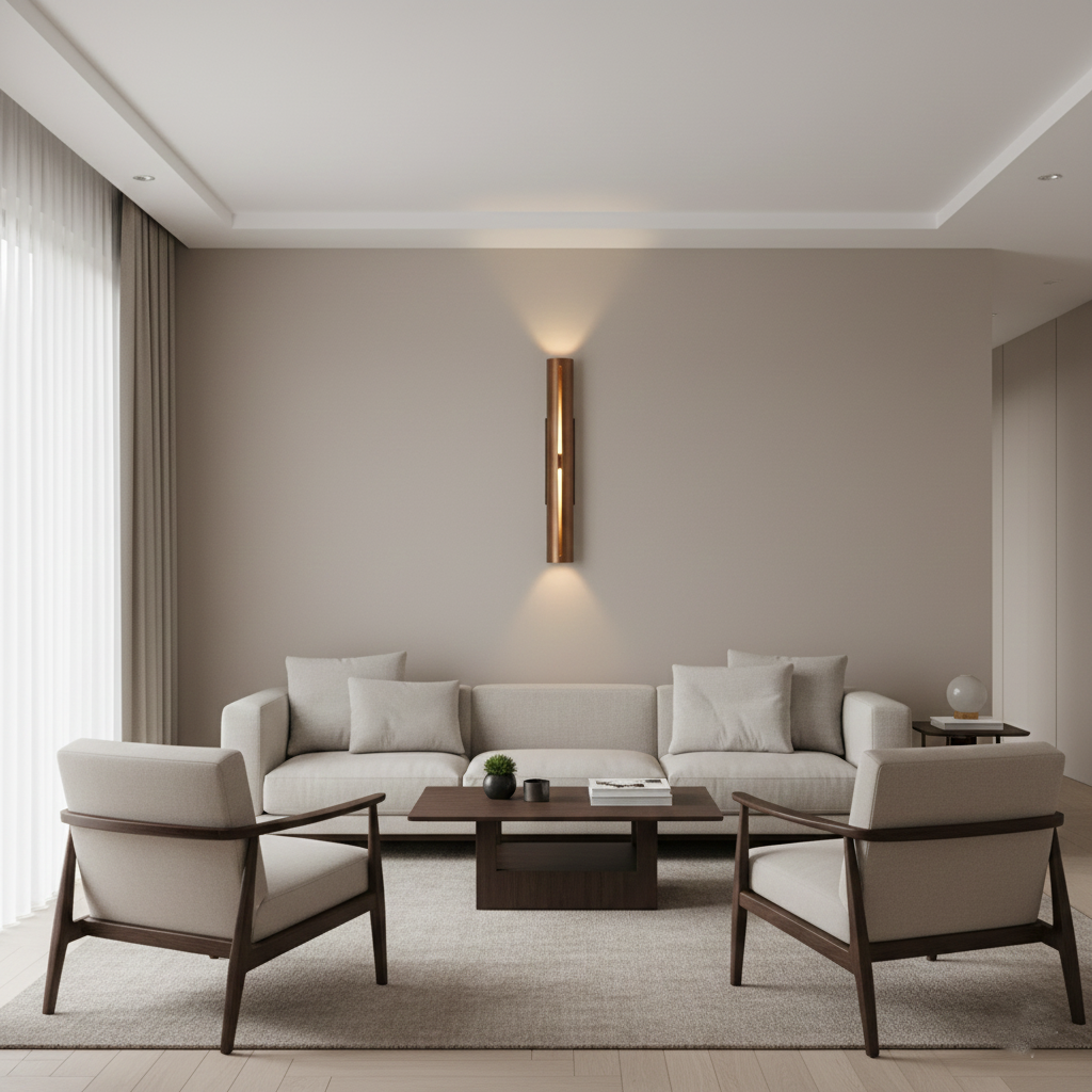 Eury Minimalist Copper Wall Light