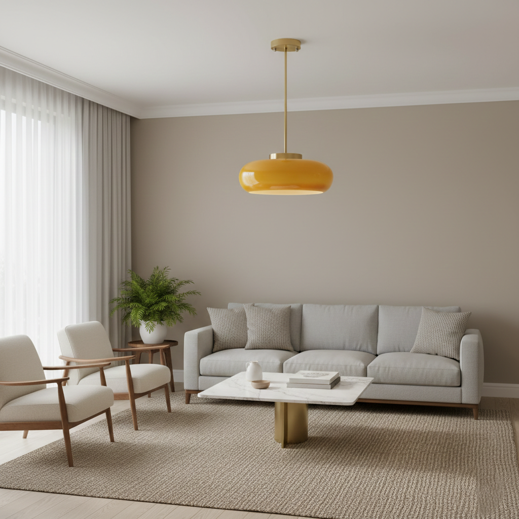 Shard Nordic Brass Glass Pendant Light