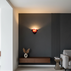 Skirt Series Retro Colored Glass Skirt Shell Wall Light