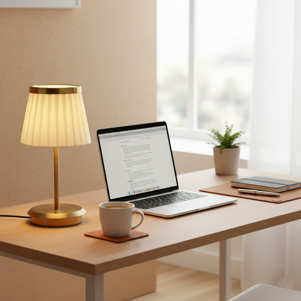 Classic Wireless Elegance Fabric Table Lamp