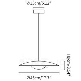 Ginger Nordic Metal Pendant Light