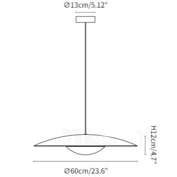 Ginger Nordic Metal Pendant Light