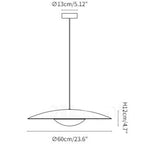 Ginger Nordic Metal Pendant Light