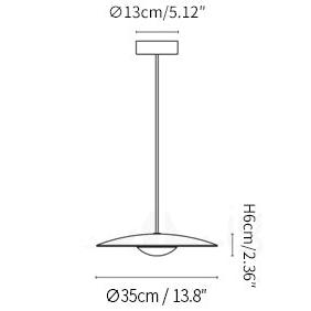 Ginger Nordic Metal Pendant Light