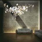 Vital Bloom Ceramic Leaf Modern Chandelier