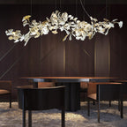 Vital Bloom Ceramic Leaf Modern Chandelier