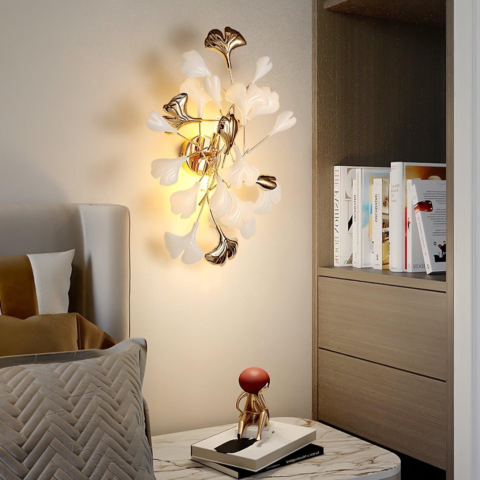Ginkgo Valley Ceramic Wall Light