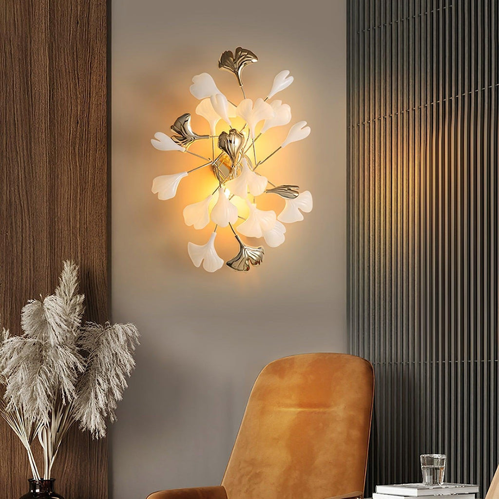Ginkgo Valley Ceramic Wall Light
