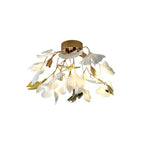 The Whispering Gingko Japandi Iron Ceramic Ceiling Light