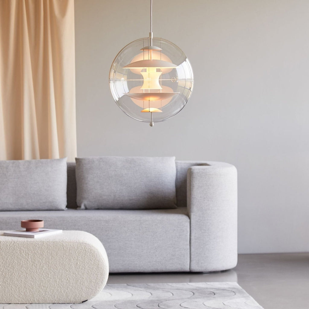 Luminous Sphere Modern Metal Acrylic Pendant Light