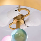 The Globe Radiance Retro Marble Glass Table Lamp