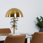 The Globe Radiance Retro Marble Glass Table Lamp