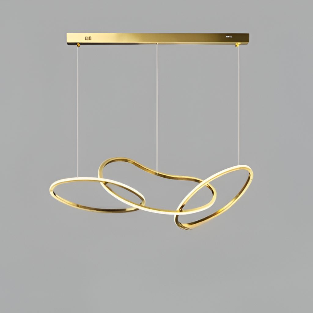 Nordic Stainless Steel Round Toroidal LED Chandelier
