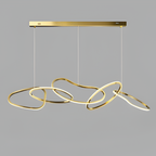 Nordic Stainless Steel Round Toroidal LED Chandelier