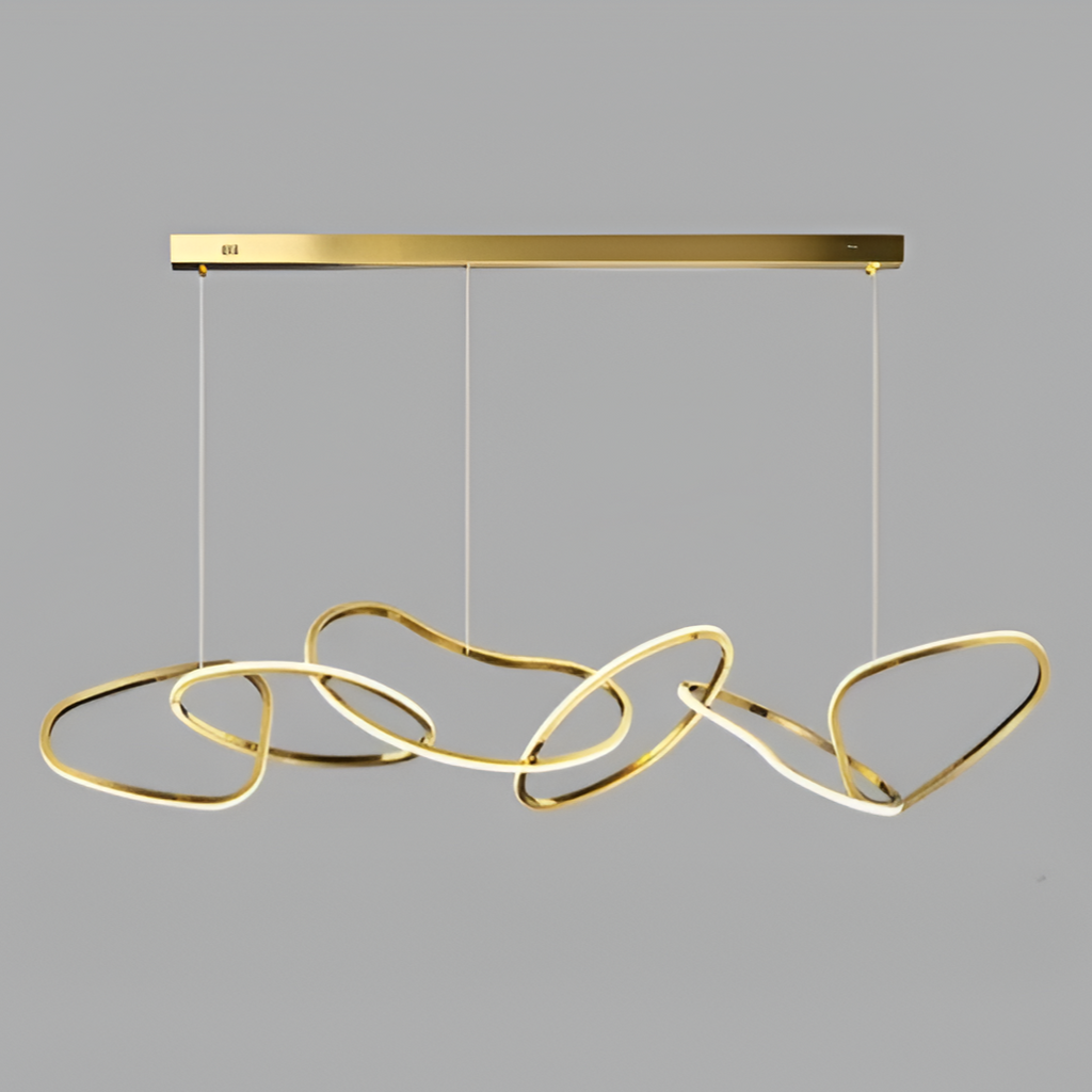 Nordic Stainless Steel Round Toroidal LED Chandelier