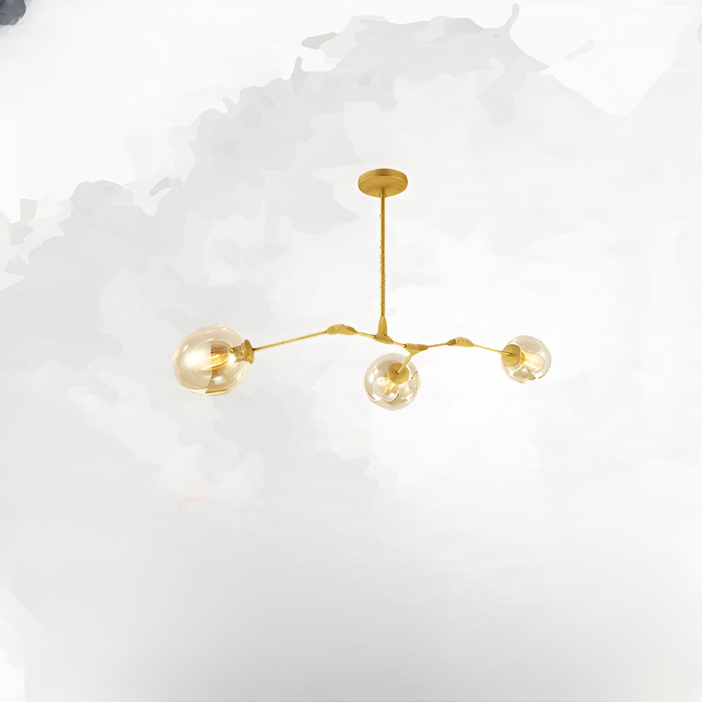 Nordic Tree Branch Multi-Head Wrought Iron LED Chandelier