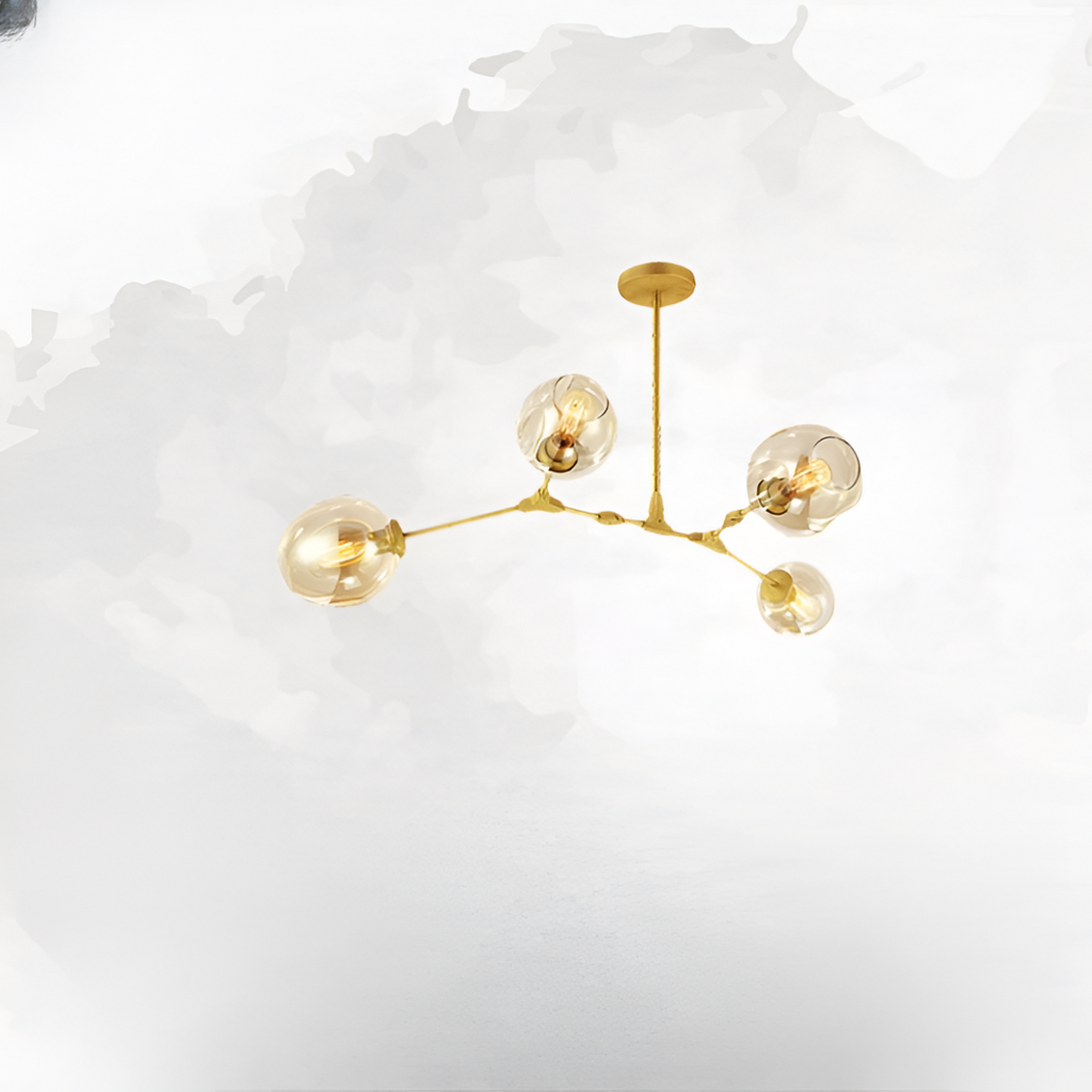 Nordic Tree Branch Multi-Head Wrought Iron LED Chandelier