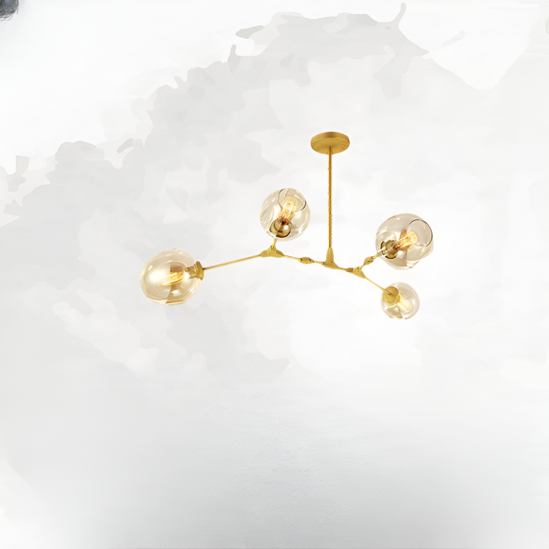 Nordic Tree Branch Multi-Head Wrought Iron LED Chandelier
