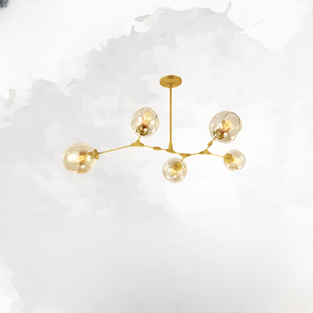 Nordic Tree Branch Multi-Head Wrought Iron LED Chandelier