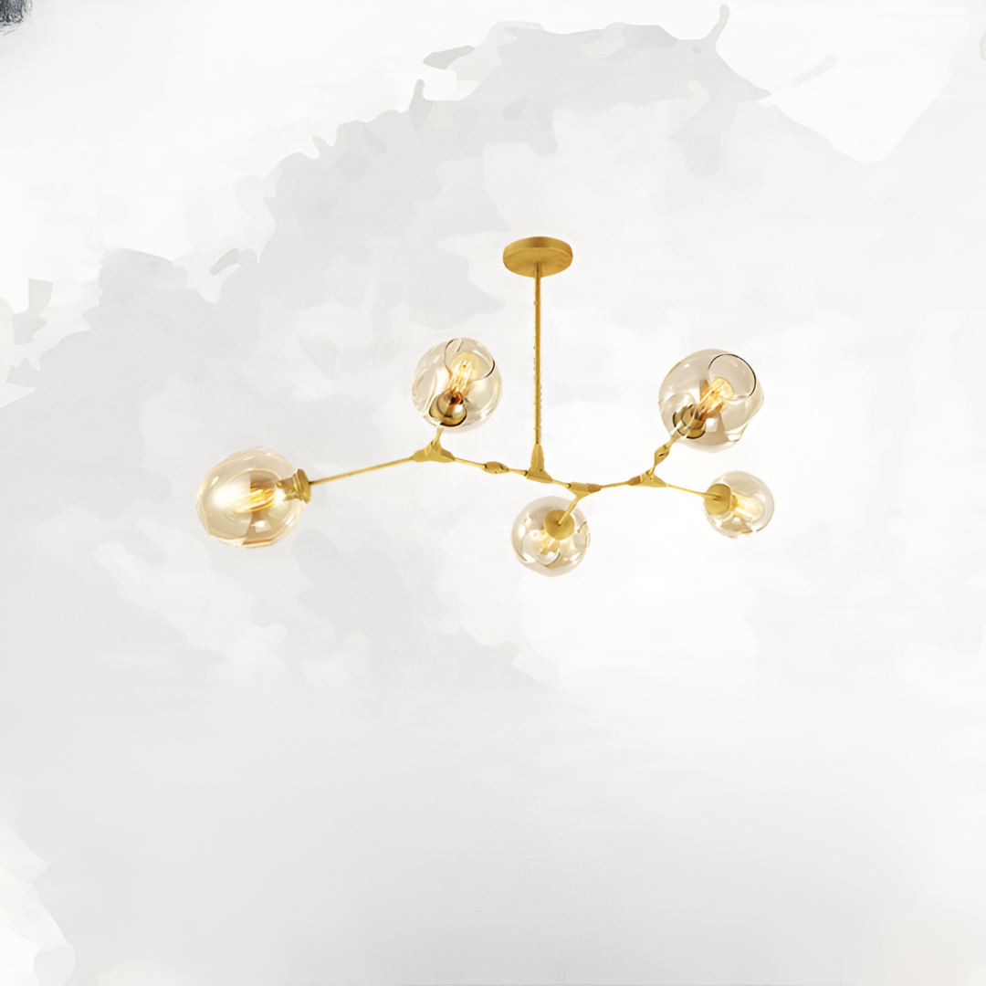 Nordic Tree Branch Multi-Head Wrought Iron LED Chandelier