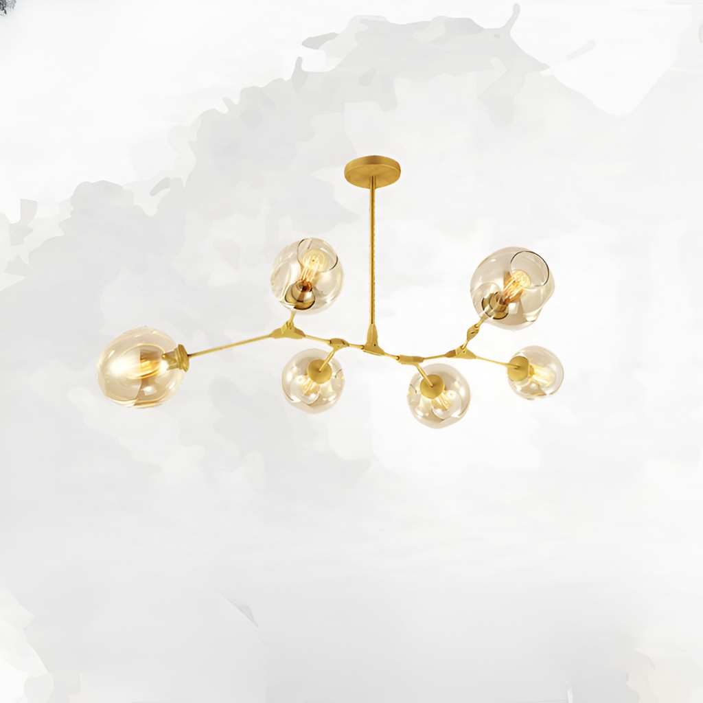 Nordic Tree Branch Multi-Head Wrought Iron LED Chandelier
